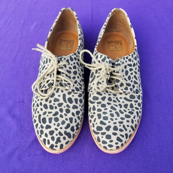 dolce vita leopard oxfords
